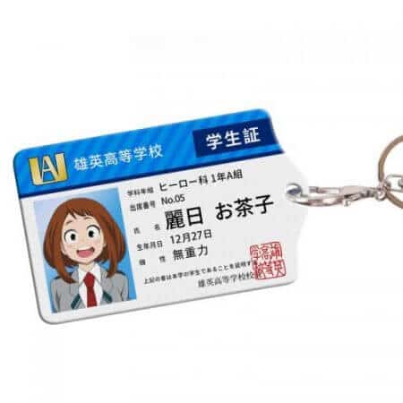 Anime My Hero Academia Boku no Hero Asui Tsuyu OCHACO URARAKA Acrylic Cards Holder Keychain Bag's Pendant Cosplay Xmas Gifts 4
