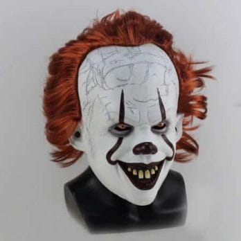 Joker Pennywise Mask Stephen King It Chapter Two 2 Horror Cosplay Latex Masks Helmet Clown Halloween Party Costume Prop 2019 2