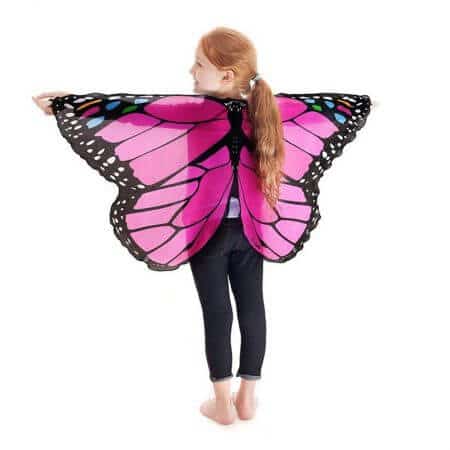 Fairy tale princess cosplay costume Butterfly Wings Shawl Cape Stole Kids Boys Girls  Scarf Wrap accessories 3
