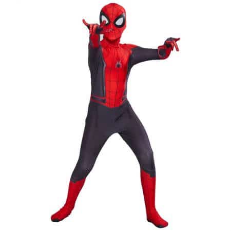 Kids Spider Man Far From Home Peter Parker Cosplay Costume Zentai Spiderman Superhero Bodysuit Suit Jumpsuits Halloween Costume 1