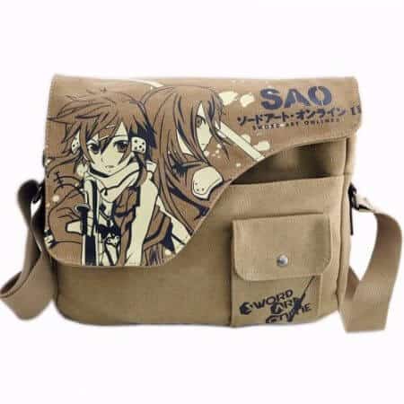 Canvas Bag Anime Sword Art Online Totoro Attack on Titan Naruto ONE PIECE Black Butler GINTAMA Shoulder Messenger Bag School Bag 3