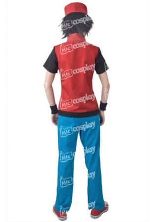 Ash Ketchum Cosplay Outfit with Hat and Wrist Guards 7