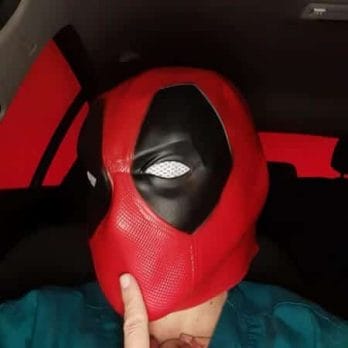Movie Deadpool Cosplay Mask Latex Full Head Helmet Deadpool Wade Winston Wilson Party Costume Masks Props 2