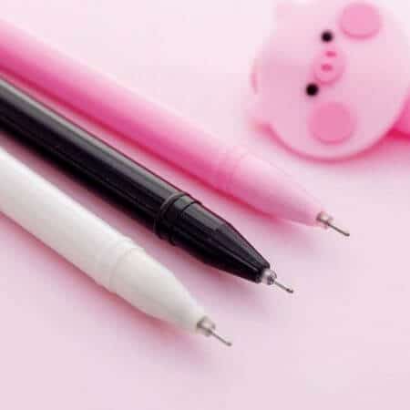 Anime Sailor Moon Luna Cat Cosplay Cute Cartoon Pink Pig Writing Painting  Pens Tool Stationery Girl Student 0.5mm Gel Pen Props 1