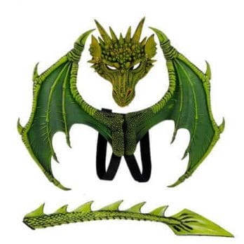 Animal Cospty Dragon Costume Purim Christmas Gift Carnival Party Kids Cosplay Set Wing and Tail Children's day faucet Costume 2