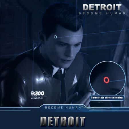 Detroit Become Human Cosplay LED Requisite für den Kopf 12