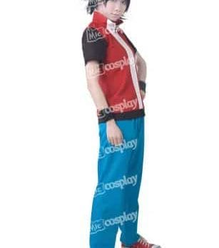 Anime Game Trainer Red Cosplay Costume With Hat And Wristguards Included - Ash Ketchum Cosplay Outfit 2