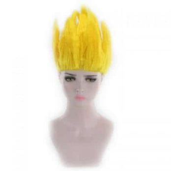 Cheap Son Goku Kakarotto Dragon Ball Cosplay Wig Black White Yellow Blue Pink Short Party Costume Wigs For Women And Men 4