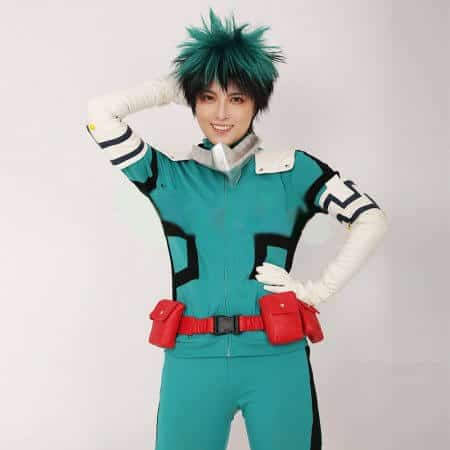 My Hero Academia Midoriya Izuku Deku Cosplay Costume Fighting Suit