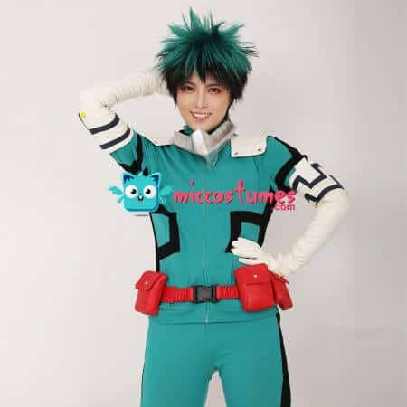My Hero Academia Midoriya Izuku Deku Cosplay Costume Fighting Suit