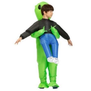 New Purim Scary Green Inflatable Alien costume Cosplay Mascot Inflatable Monster suit Party  Halloween Costume for Kids Adult 3