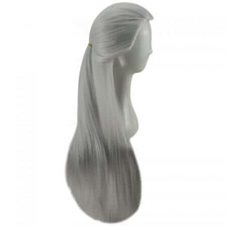 HAIRJOY Silver White Cosplay Geralt of Rivia from Witcher Games Long Straight Costume Wigs Synthetic Hair Wig Free Shipping 2