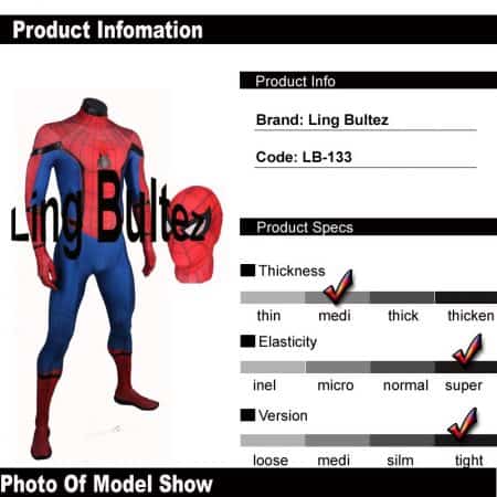 Premium Spiderman Cosplay Movie Replica Suit Costume 20