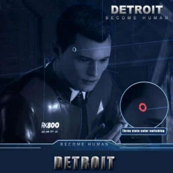 Detroit: Become Human Ring Circle Head LED Props Cosplay Connor RK800 Wireless Temple LED Light Kara State Scintillation Lamp 2