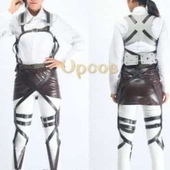 Haloween Costumes Levi Cosplay Attack on Titan Costume Shingeki no Kyojin Rivuai Jacket Pant All in One for Party 2