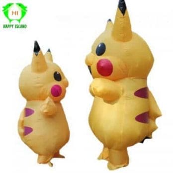 Inflatable Pikachu Costumes Halloween Cosplay Large Pokemon Mascot Costume for Kids Adults Men Women Party Inflatable Costume 1