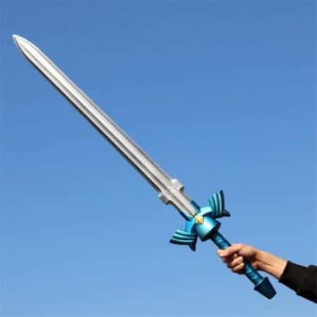 2 Pcs/Set 1:1 Cosplay Skyward Sword & Shield Link Safety PU Material Weapon Sword Safety PU Kids Gift 2
