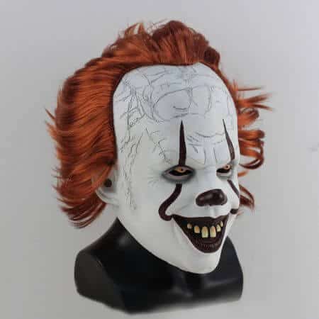 Stephen King Es 2 Joker Pennywise Maske aus Latex 17