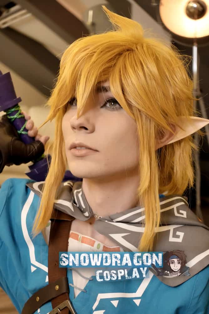The Legend of Zelda: Breath of the Wild Link Wig Cosplay Wig with Ears 7