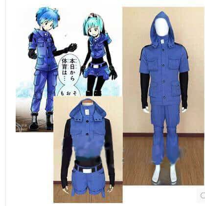 Assassination Classroom Shiota Nagisa Blue Cosplay Costume
