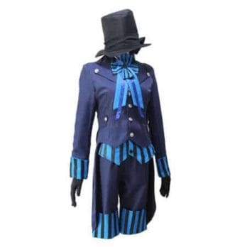 Black Butler 2 Kuroshitsuji Ciel Phantomhive Blue Boy Lolita Suit Anime Unisex Cosplay Costume Sets 2
