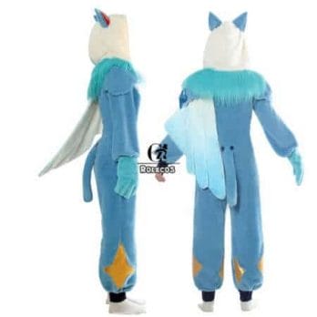 ROLECOS Game LOL Ezreal Cosplay Costume Pajama Star Guardian Ezreal Pajama Cosplay Costume for Men Jumpsuits Full Set 4