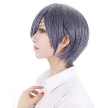 Anime Black Butler Kuroshitsuji Ciel Phantomhive Wigs Grey Blue Heat Resistant Synthetic Hair Cosplay Wig + Black Eyepatch 1