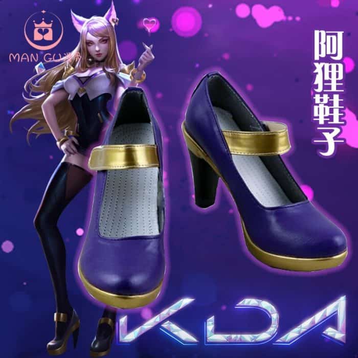 LOL KDA Ahri Cosplay Adult Costume Women's Suit for LOL League of Legends Halloween sex leather jumpsuit 6