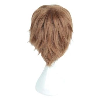 Anime Death Note Yagami Light Cos Wig Short Brown Heat Resistant Hair Pelucas Cosplay Costume Wigs + Wig Cap 5