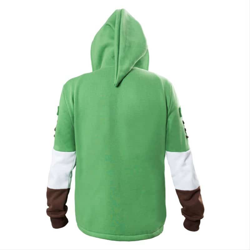 The Legend of Zelda Hoodies Lind Green Hooded Zip-up Sweatshirt Cotton Long Sleeve Coat Cosplay Costume New Arrival 3