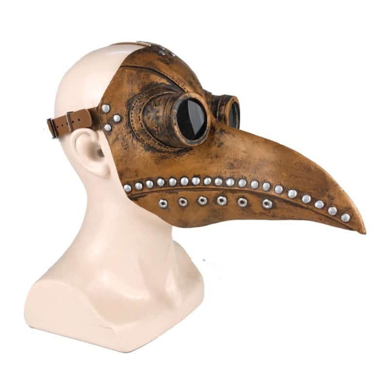 Mittelalterliche Steampunk Pest Doktor Vogel Maske aus Latex 6