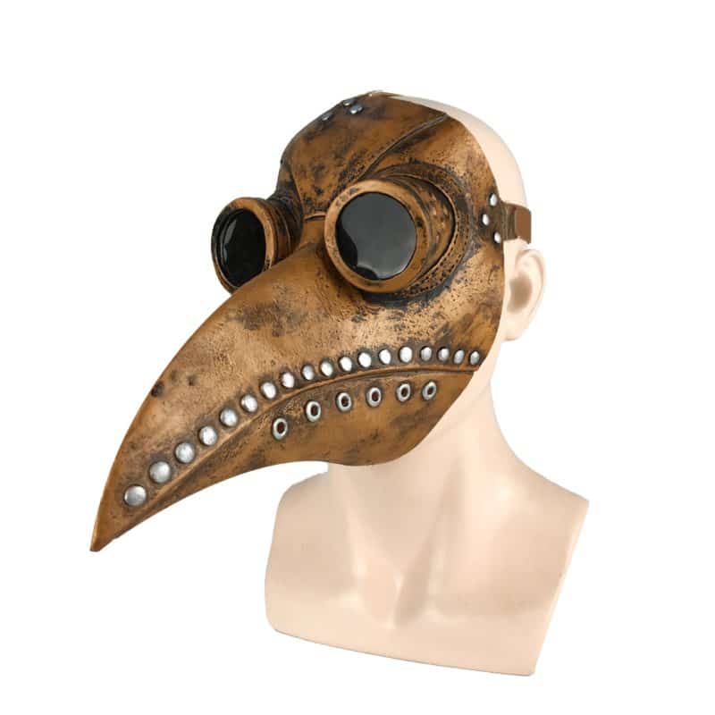Funny Medieval Steampunk Plague Doctor Bird Mask Latex Punk Cosplay Masks Beak Adult Halloween Event Cosplay Props 6