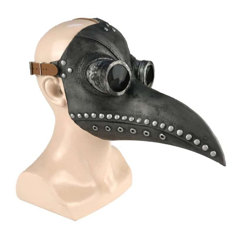 Mittelalterliche Steampunk Pest Doktor Vogel Maske aus Latex 5