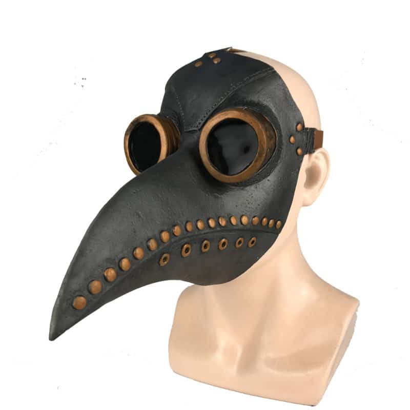 Funny Medieval Steampunk Plague Doctor Bird Mask Latex Punk Cosplay Masks Beak Adult Halloween Event Cosplay Props 2