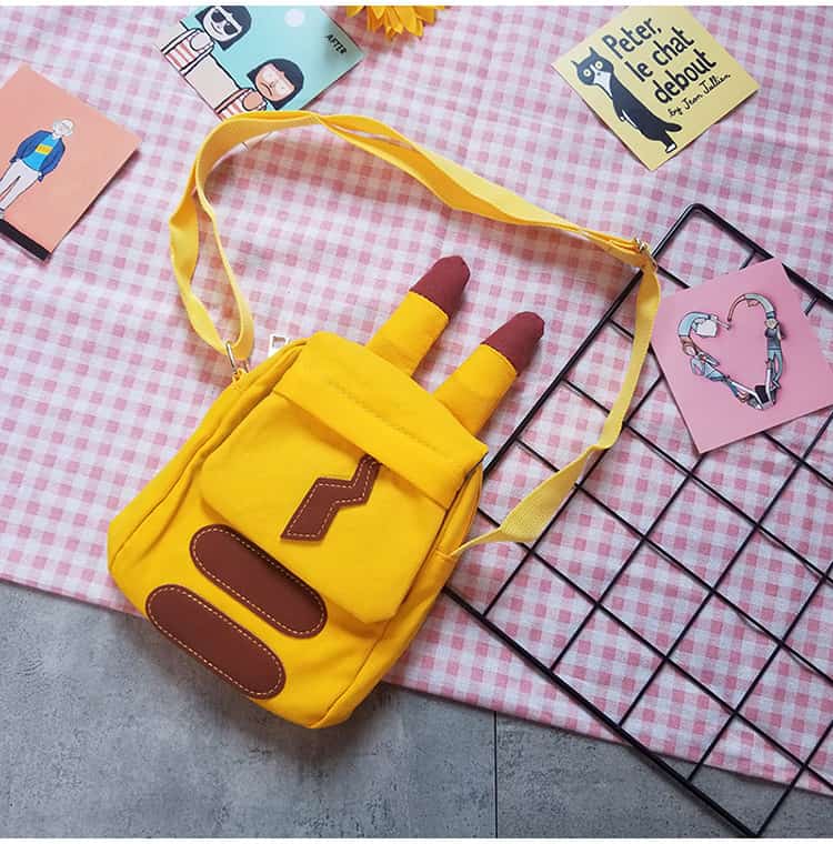 Süße Umhängetasche mit Pikachu Motiv für Kinder und Erwachsene 2