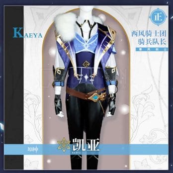 Anime Game Genshin Impact Kaeya Original Skin Battle Uniform Gorgeous Outfit Cosplay Costume Halloween Men Free Shipping 2021New 1