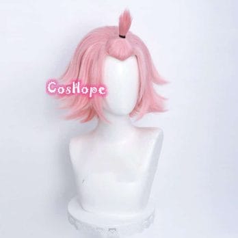 Genshin Impact Diona Cosplay 32cm Short Christmas Pink Wig Cosplay Anime Cosplay Wigs Heat Resistant Synthetic Wigs Halloween 3
