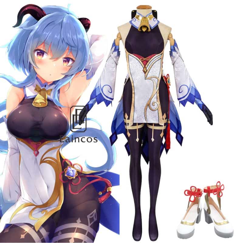 Genshin Impact Ganyu Cosplay Costume Game Sexy Dress Halloween Carnival Uniforms Outfits Costumes For Women 1