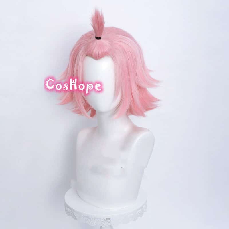 Genshin Impact Diona Cosplay 32cm Short Christmas Pink Wig Cosplay Anime Cosplay Wigs Heat Resistant Synthetic Wigs Halloween 4