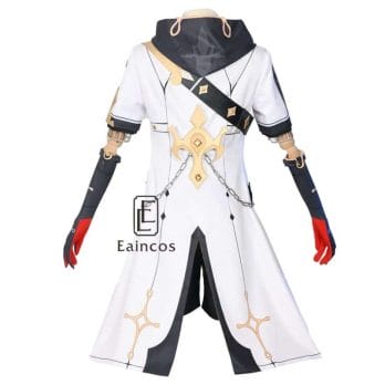 Game Genshin Impact Albedo Cosplay Costume Wigs Anime Uniforms Halloween Carnival Outfits Custom Made Men Costumes 3