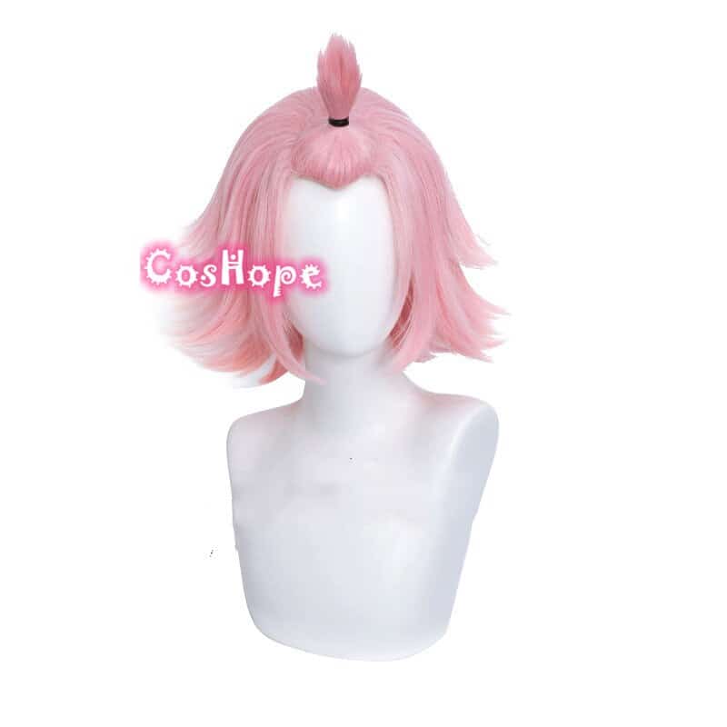 Genshin Impact Diona Cosplay 32cm Short Christmas Pink Wig Cosplay Anime Cosplay Wigs Heat Resistant Synthetic Wigs Halloween 2