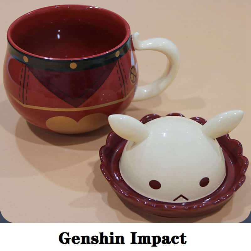 Clover Mug Cup Hot Game Genshin Impact Cosplay Props Anime Accessories Project DIY Bomb Coffee Cup 2021 Gouba Pot Gift from Kids 1