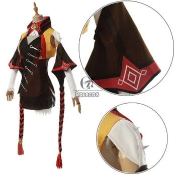 ROLECOS Genshin Impact Cosplay XINYAN Cosplay Costume Game Genshin Impact Costume for Women Halloween Suit Sexy Outfit 3