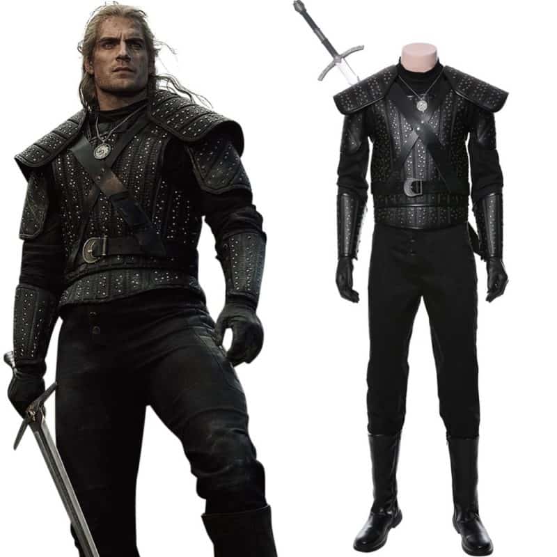 Geralt The Witcher Hexer Mantel Cosplay Kostüm 2
