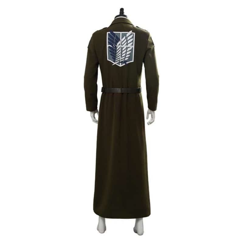 Attack on Titan Cosplay Levi Costume Scouting Legion Soldier Coat Trench Jacket Adult Men Halloween Carnival Clothing 3