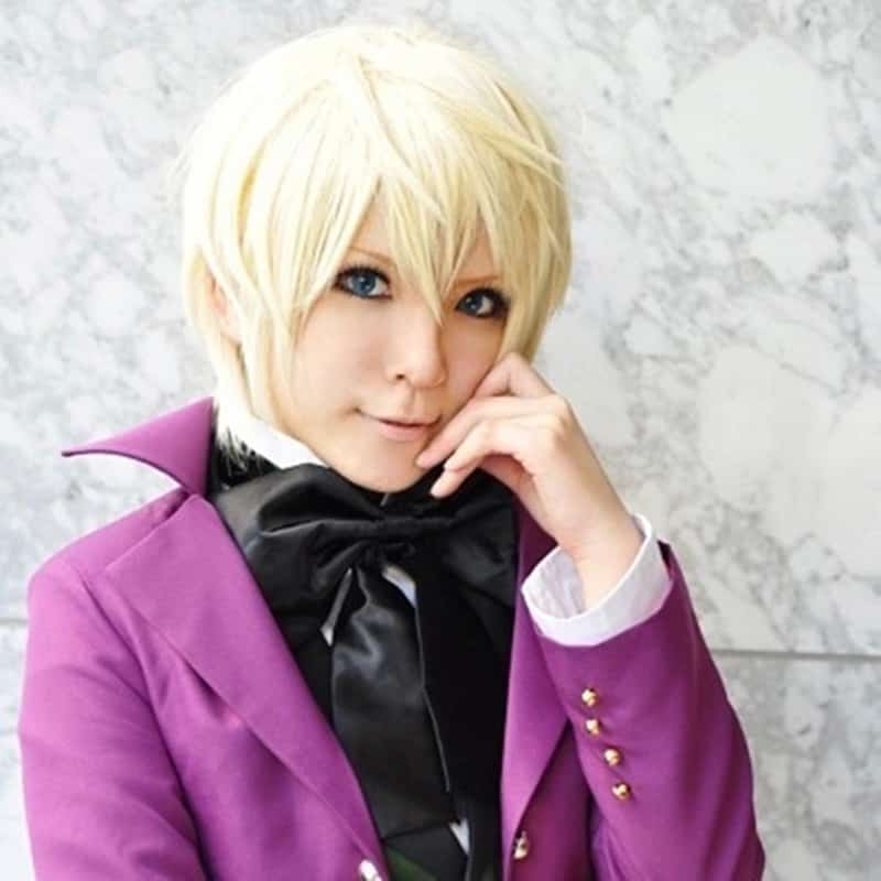 Alois Trancy Cosplay Black Butler Cosplay Short Blond Hair Wigs Cosplay Anime Cosplay Wig Heat Resistant Synthetic Wigs 1