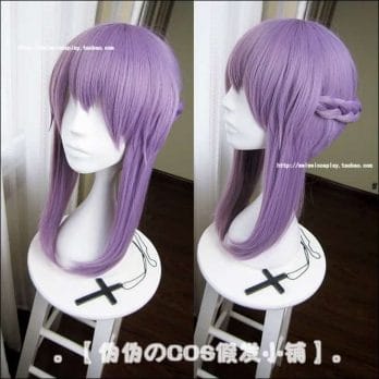Owari no Seraph Of The End Shinoa Hiragi Purple Hair Heat Resistant Cosplay Costume Wig 2