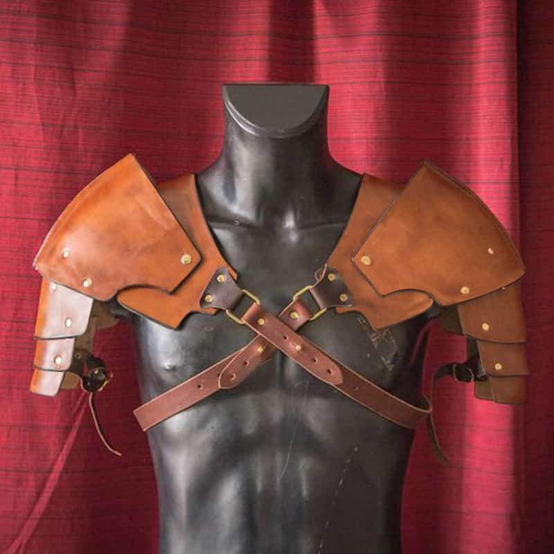 Steampunk Knight and Gladiator Shoulder Smock Party Props for Men 4