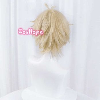 Mikaela Hyakuya Cosplay Seraph Of The End Cosplay Short Light Blond Wig Cosplay Anime Cosplay Wigs Heat Resistant Synthetic Wigs 5