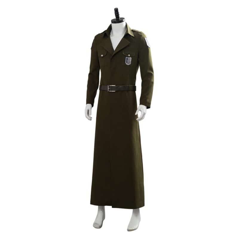 Attack on Titan Cosplay Levi Costume Scouting Legion Soldier Coat Trench Jacket Adult Men Halloween Carnival Clothing 4